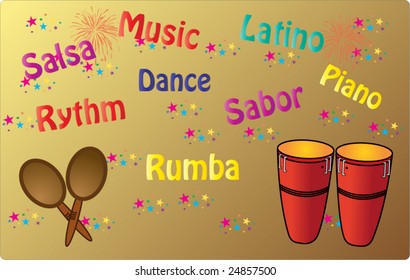 Latin Music - Vector Illustration