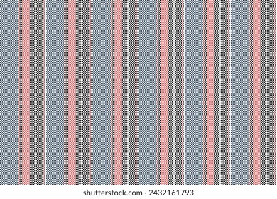 Latin pattern vector background, reel stripe texture lines. Christmas ornament vertical fabric seamless textile in white and cyan colors.