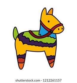 latin pinata isolated icon