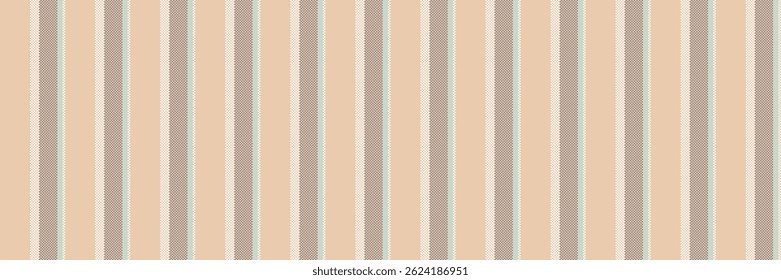 Tecido vertical sem costura latino, fundo têxtil vetorial sazonal. Faixa de padrão de textura de linhas antigas na paleta de cores claras e cinza.