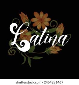 Latina Hispanic Mexico T-shirt Graphics Vector