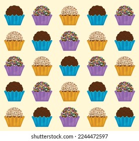 LatinAmerican food brazilian food brigadeiro pattern