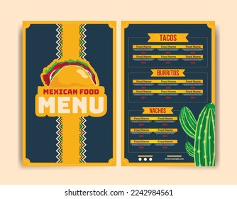 LatinAmerican food mexican food menu