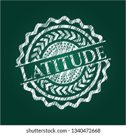 Latitude chalkboard emblem