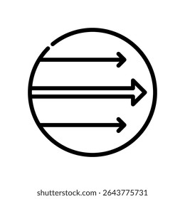 Vektorgrafik der Latitude-Symbolzeile