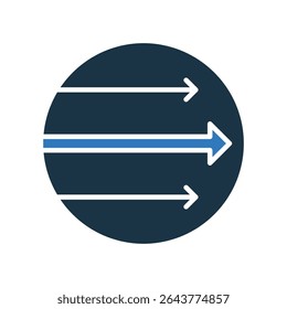 Latitude Icon Mixed Vector Illustration