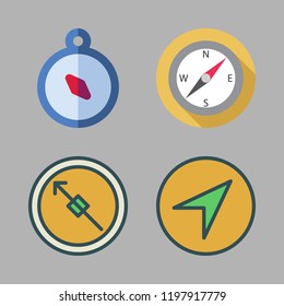 latitude icon set. vector set about compass icons set.