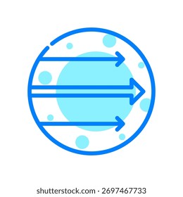 Latitude-Symbol in Form, Vektorgrafik