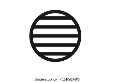 latitude icon vector on white background 