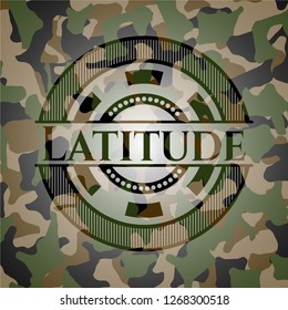 Latitude on camouflage texture