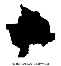 Mapa estatal de Latjoor, división administrativa de Sudán del Sur. Ilustración vectorial.
