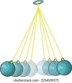 Lato lato TOY Schaukel, Klopfer oder Newton Joyo-yo . Illustration von Spielzeug, das derzeit in Indonesien und der Welt viral ist