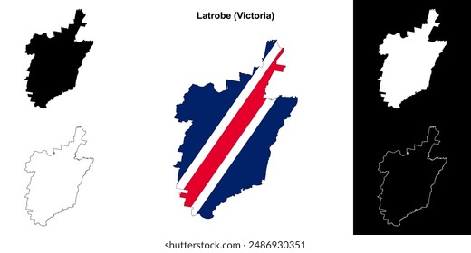 Latrobe (Victoria) Outline-Kartenset