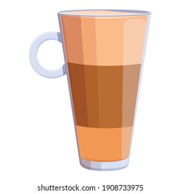 Latte aromatic icon. Cartoon of latte aromatic vector icon for web design isolated on white background