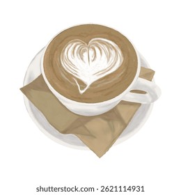 Latte Art Café Latte Cappuccino Espresso Coffee Beverage Dessert