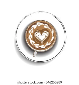 latte art coffee