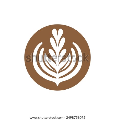 Similar – Image, Stock Photo Latte art an art to drink
