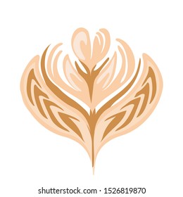 Latte Art Logo Instagram Vector