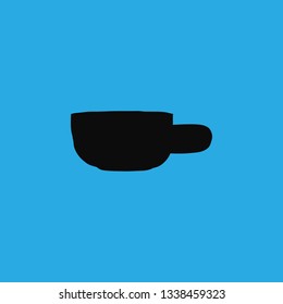 latte coffee glass icon vector