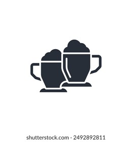 latte coffee icon. vector.Editable stroke.linear style sign for use web design,logo.Symbol illustration.