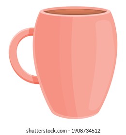 Latte cup icon. Cartoon of latte aroma cup vector icon for web design isolated on white background