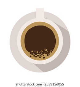 Ilustração vetorial de copo de latte - 01