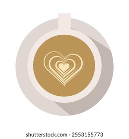 Ilustração vetorial de copo de latte - 03