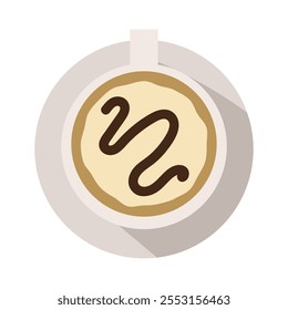 Latte Cup Vector Illustration - 09