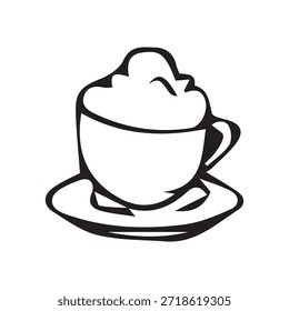 Latte Doodle blanco y negro