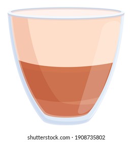 Latte icon. Cartoon of latte vector icon for web design isolated on white background