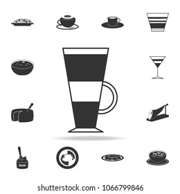 latte icon. Detailed set of italian foods illustrations. Premium quality graphic design icon. One of the collection icons for websites web design mobile app on white background