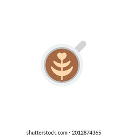 latte Icon Isolated On White Background 