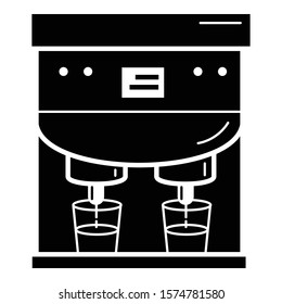 Latte machine maker icon. Simple illustration of latte machine maker vector icon for web design isolated on white background