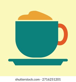 Latte elegante de moda de Vector colorido impresionante diseño útil ilustración de fondo colorido.eps