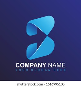 Latter Alphabet B Arrow logo 