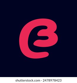 B E Logo Design, minimalista y moderno