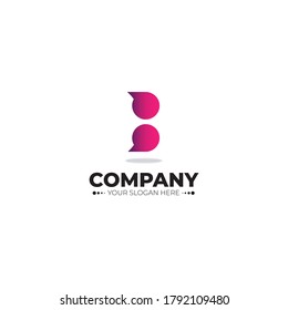Este último logotipo B Un icono con el nombre de la empresa o marca es el logotipo de la última marca. diseño de logotipo creativo