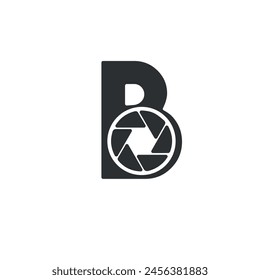 Latter B Photography icon Logo vector