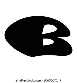 latter B vector design symbol