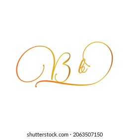latter B vector design symbol