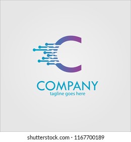 Latter C Logo Template Design