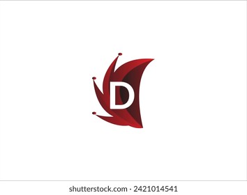 LATTER D creative initial latter logo . company logo.