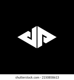 latter D P monogram logo