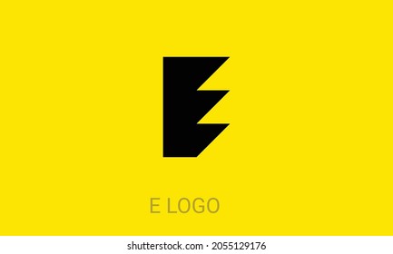 latter E logo. e latter design vector with Geometric Shape Origami Style isolated, Usable for Business and Branding Logos. Flat Vector Logo Design Template Element