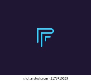 Latter F Logo Vector Template Abstract Monogram Symbol