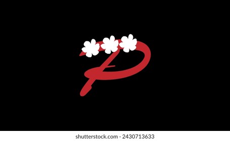 Latter and Flower background design . abstract background design 