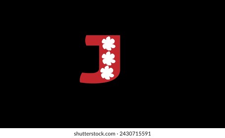 Latter and Flower background design . abstract background design 