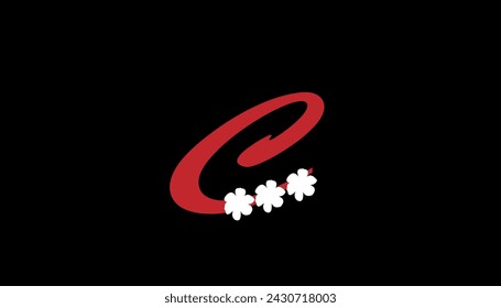 Latter and Flower background design . abstract background design 