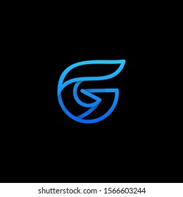 Latter G Line Art Illustration Vector Design Template. Suitable for Creative Industry, Multimedia, entertainment, Educations, Shop, and any related business