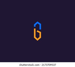 Latter G Logo Template vector Abstract Monogram Symbol	